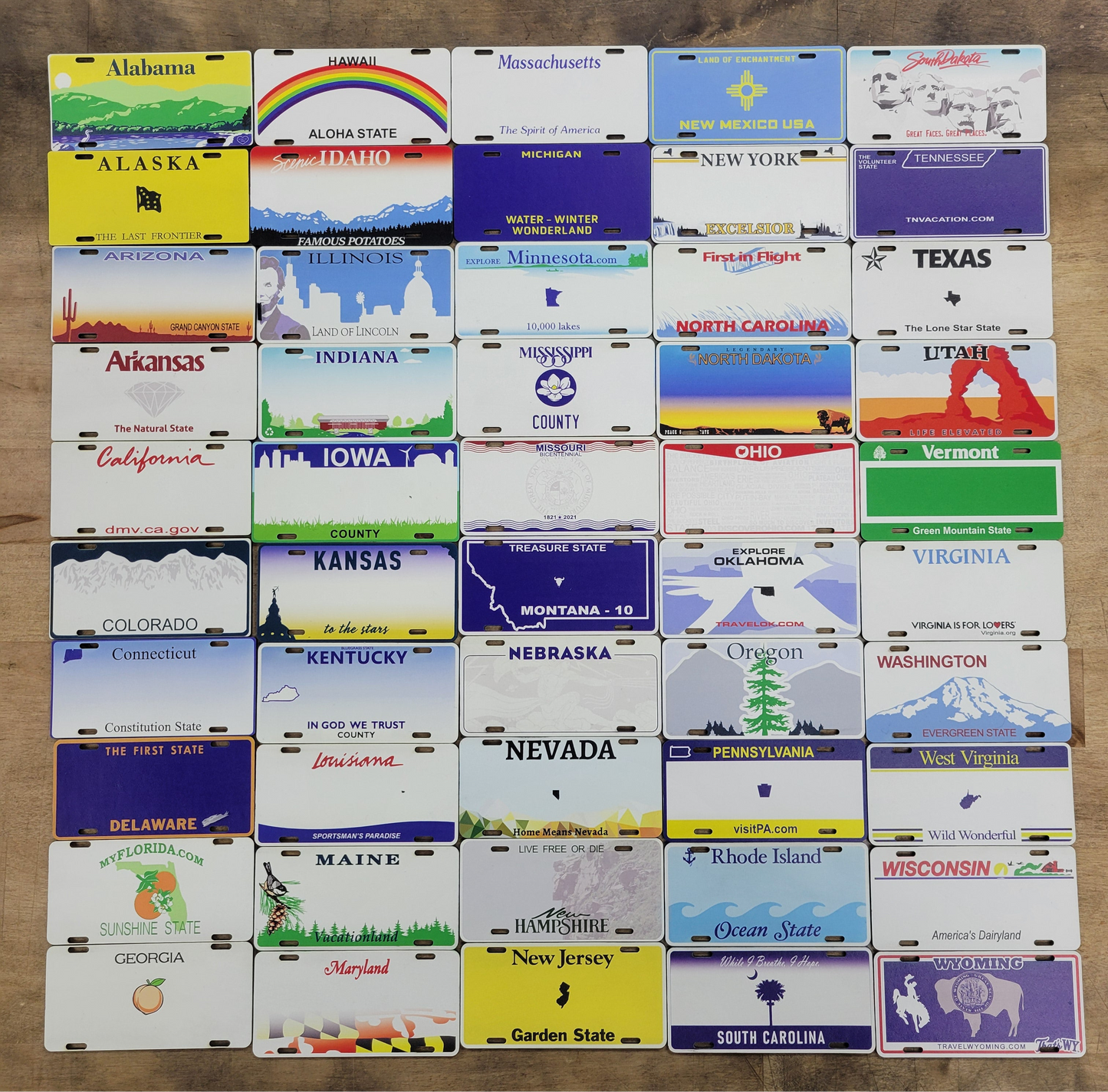 State License Plate Blank Patches - For Laser Engraving