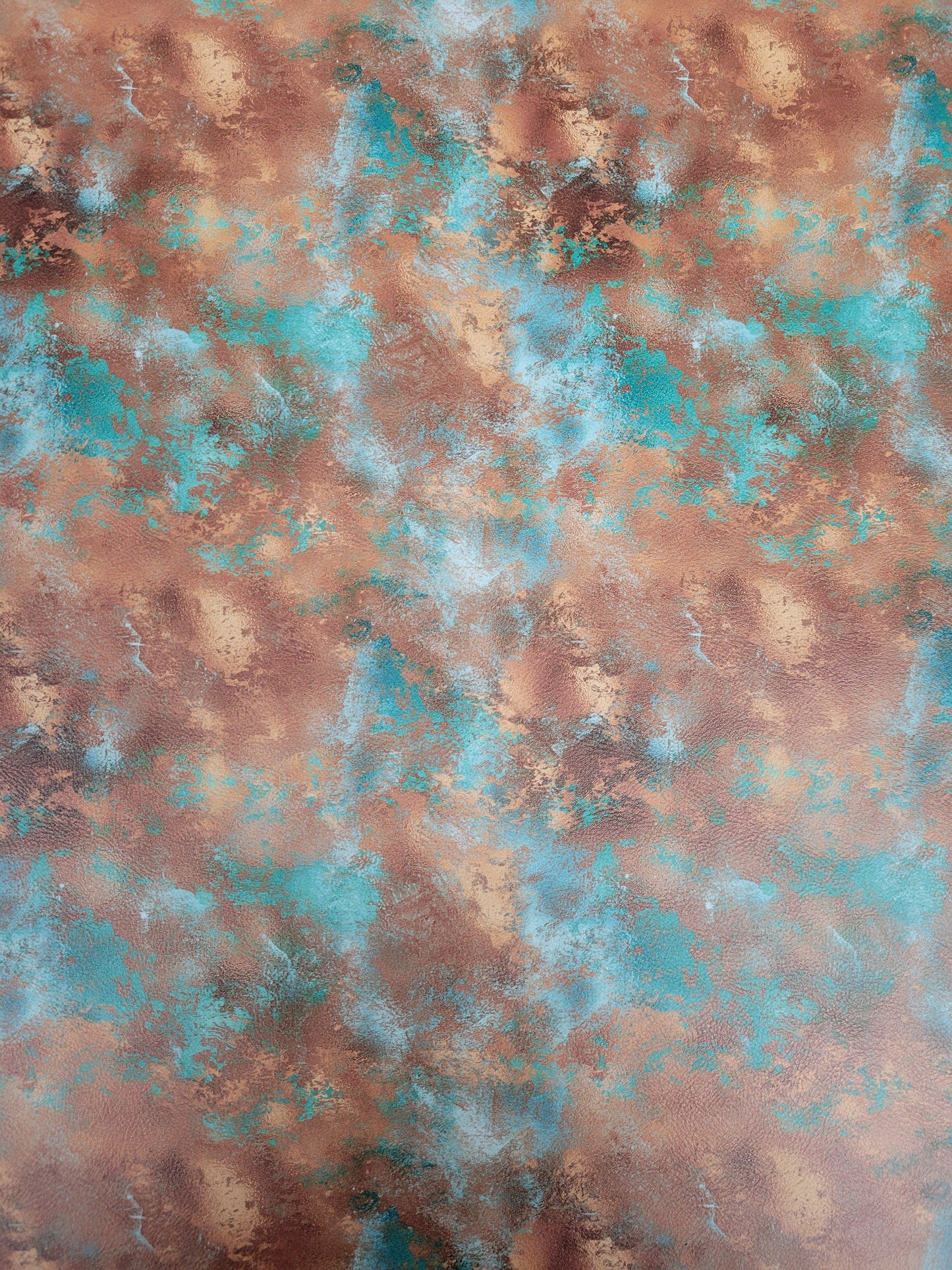 Lonestar Leatherette UV Printed Copper Patina Pattern