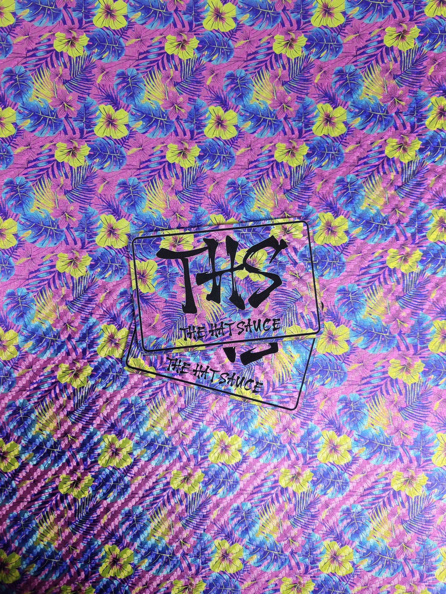 Lonestar Leatherette UV Printed Shiny Hawaii Pattern