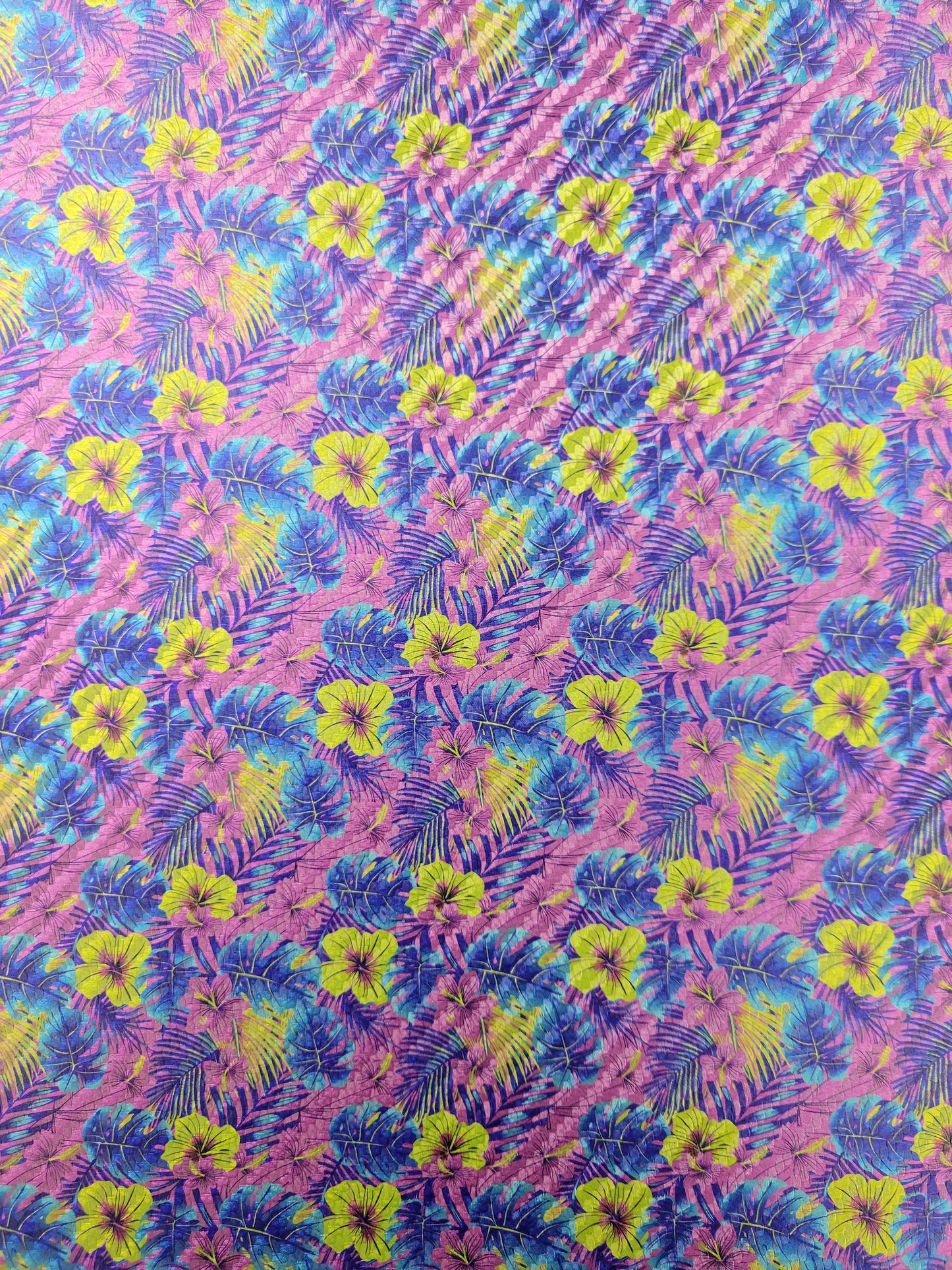 Lonestar Leatherette UV Printed Shiny Hawaii Pattern