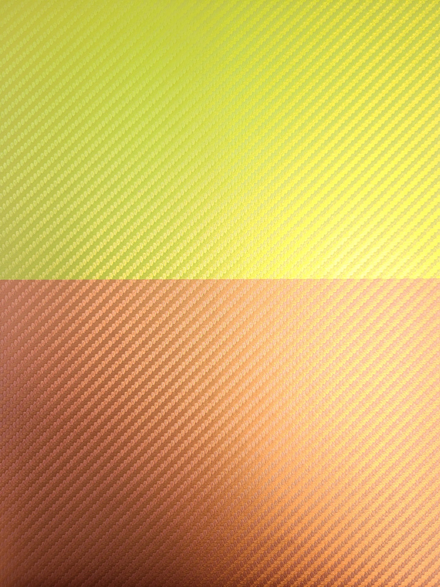 Lonestar Leatherette UV Printed Orange and Yellow Carbon Fiber Pattern