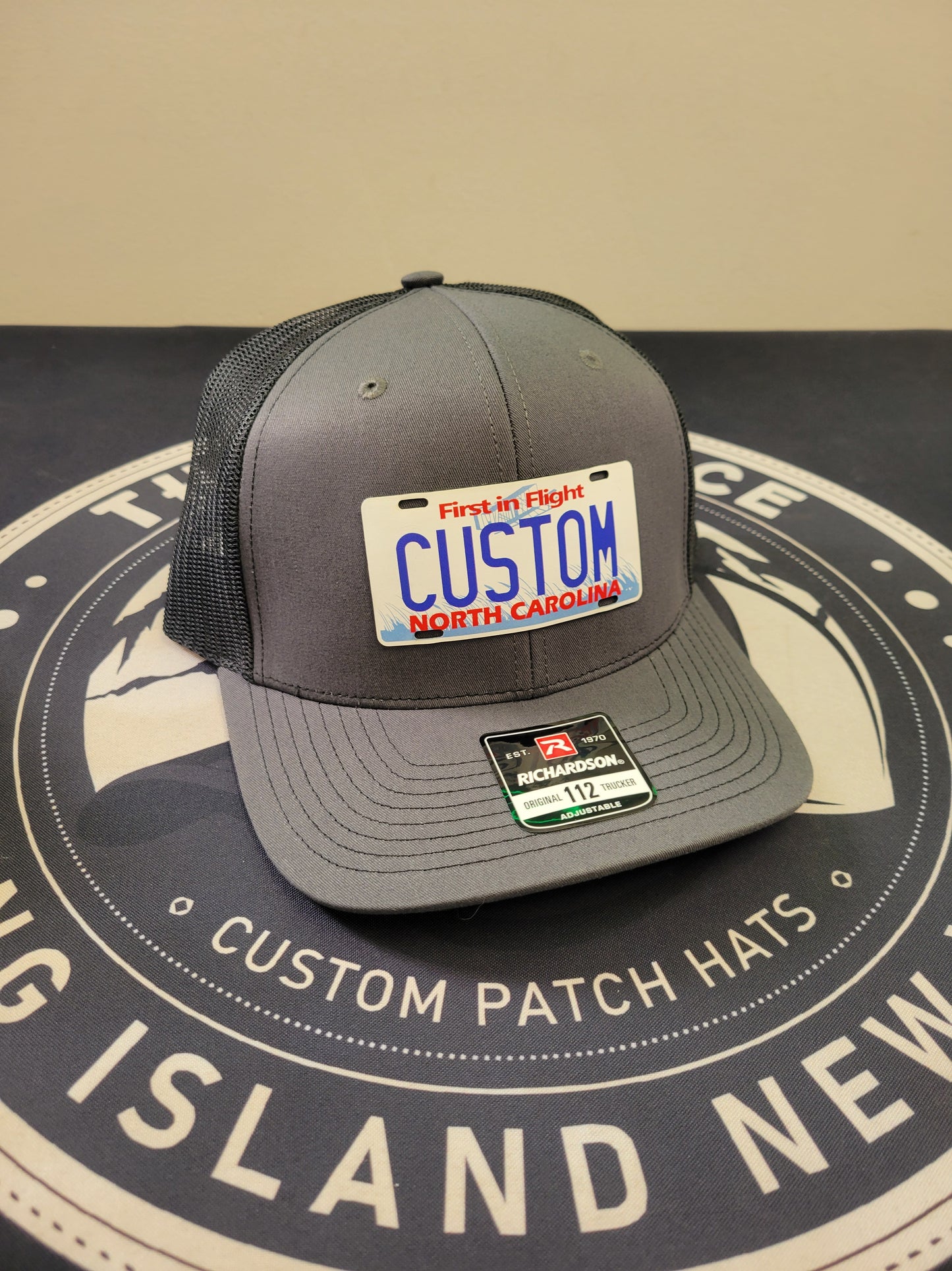 Custom Printed State License Plate Patch Hats