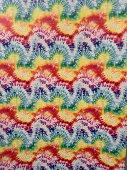 Lonestar Leatherette UV Printed Tie Dye pattern